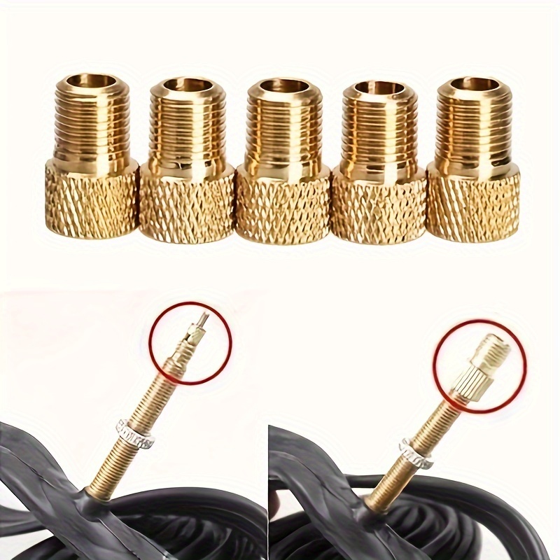 4pcs Bike Valve Adapter w/ Sealing Ring