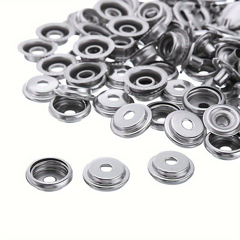 Push-button set for tarpaulin 15mm silver buy spare parts