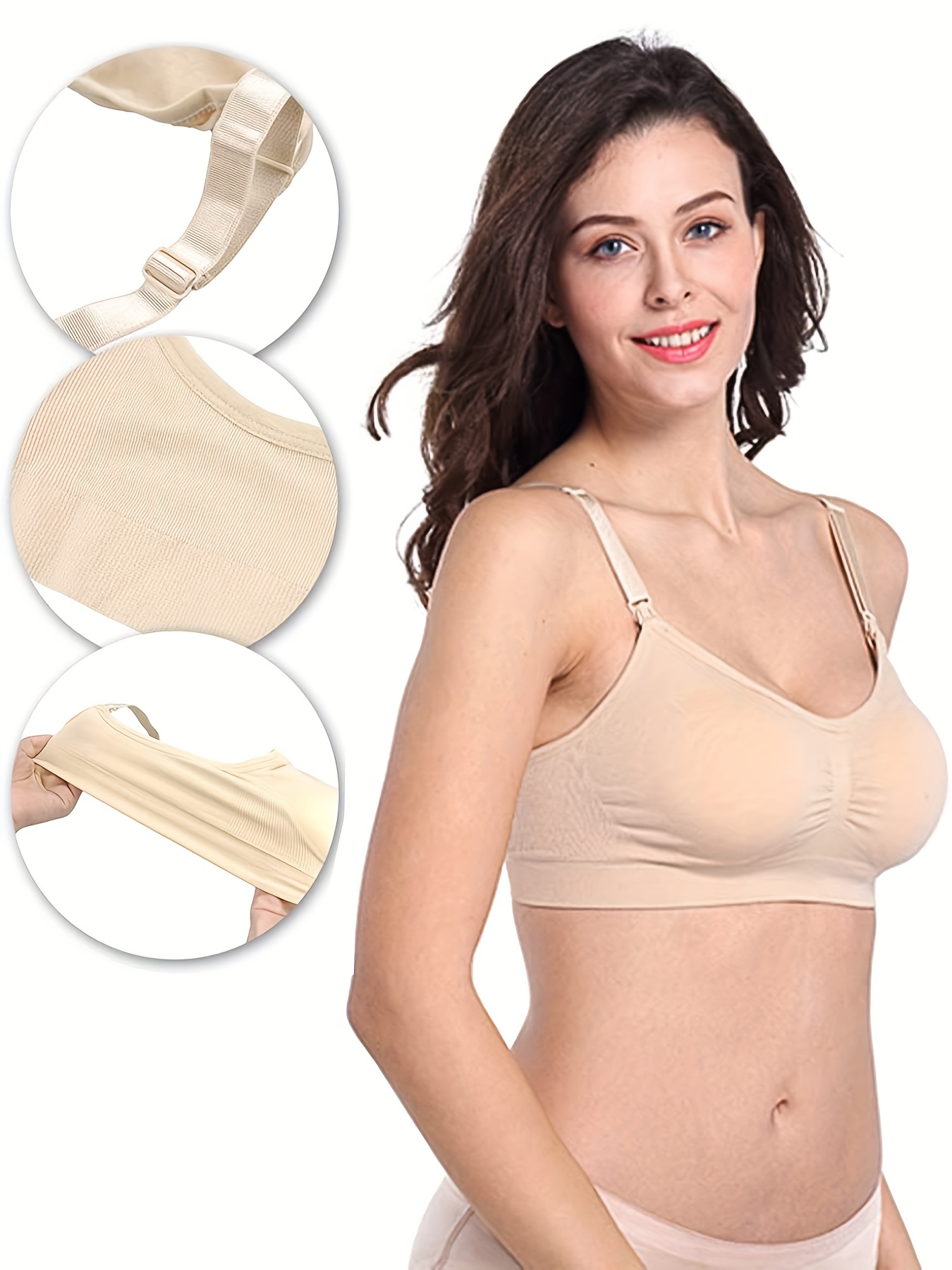 2pcs Soft Comfortable Nursing Bras for Maternity