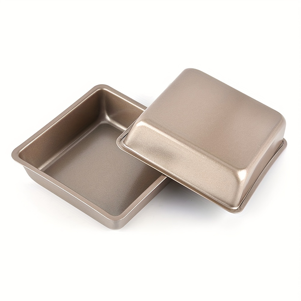 2pcs Cake Pan Baking Tray Small Pizza Non Stick Oven Square Tool