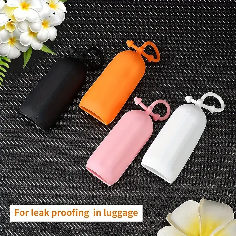 4pcs Leak Proof Sleeves For Travel Container, Toiletry Covers For