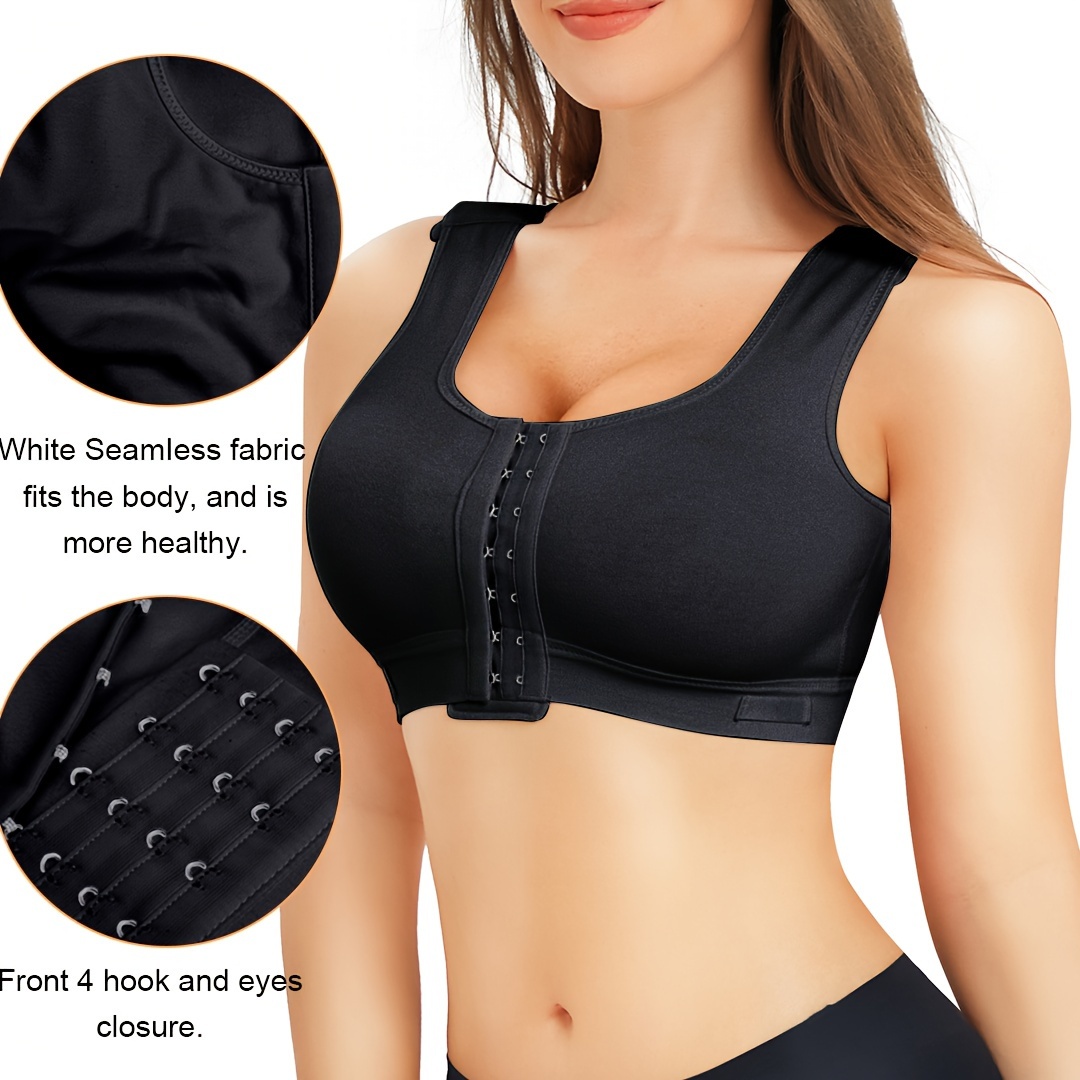 Post Surgery Front Buckle Bra Comfy Breathable Full Coverage