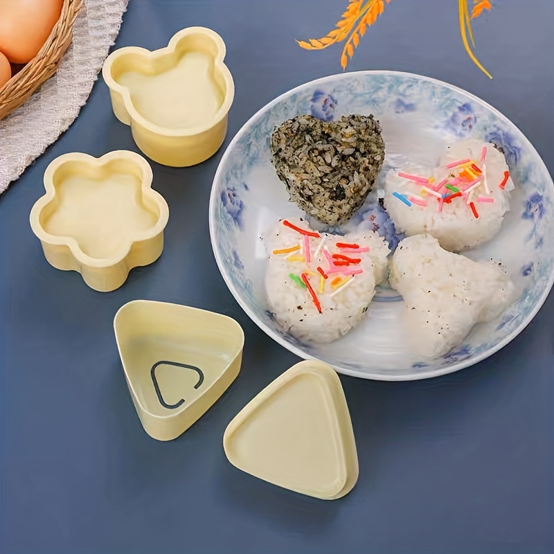 1 Set, Stampi Per Onigiri, Stampi Per Palline Di Riso, Produttori Di Sushi  Giapponesi, Per Scatola Pranzo, Decorazione Bento Box, Gadgets Da Cucina