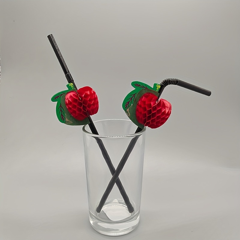 50pcs Fruit Shape Straws 3d Disposable Drinking Straws Funny Creative  Cocktail Straws Summer Drinkware Kitchen Stuff Home Kitchen Items Birthday  Gifts - Home & Kitchen - Temu