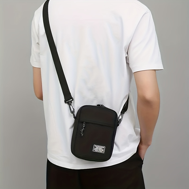 Men's Crossbody Bag, Simple Casual Mini Crossbody Pack Cell Phone Bag - Temu