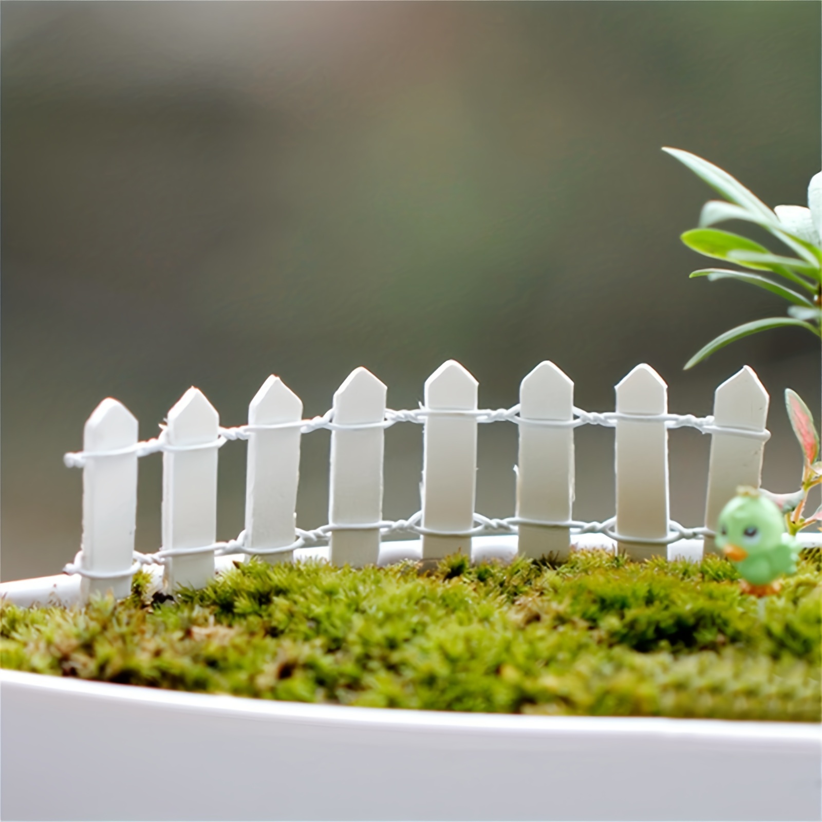 Sezione staccionata bianca in miniatura Fornitura per giardino fatato  Accessorio per giardino fatato Woodland Knoll Recinzione per giardino  fatato -  Italia