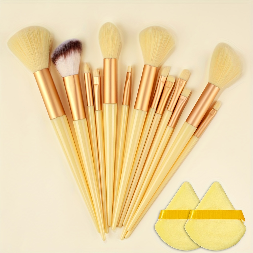Makeup Brush Set Soft Fluffy Professiona Cosmetic Foundation Powder  Eyeshadow Kabuki Blending Make Up Brush Beauty Tool Makeup Sponge Storage  Bag - Temu