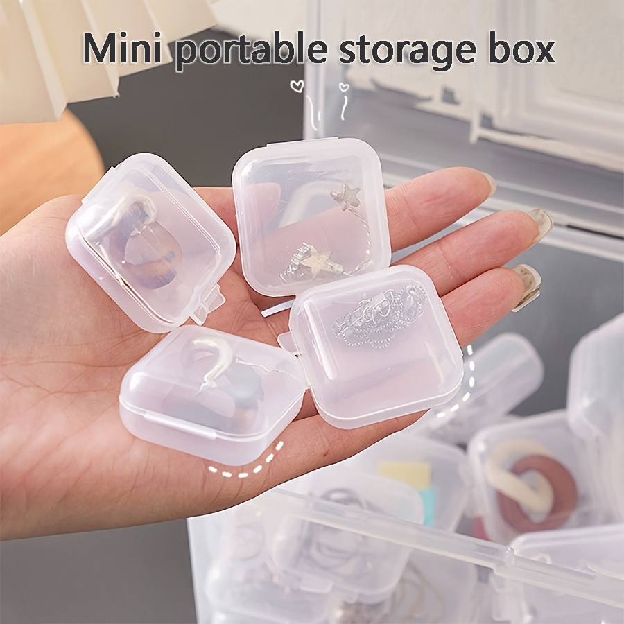 Diy Jewelry Organizer Box Clear Plastic Storage Container - Temu