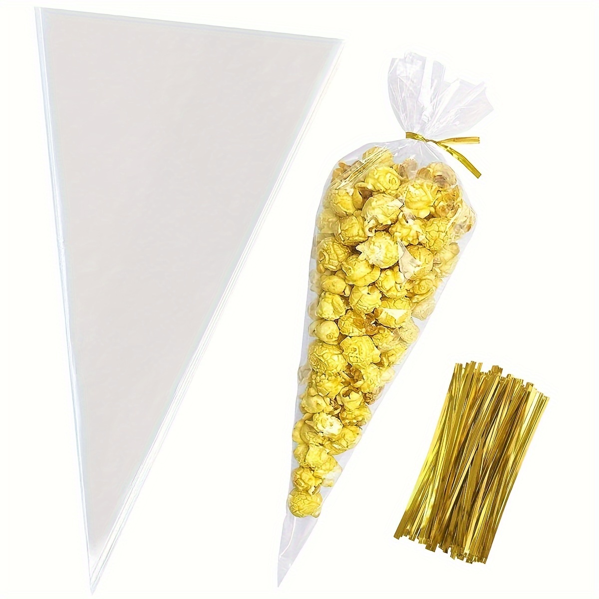 50 bolsas planas transparentes de celofán de 18 x 30 pulgadas para envolver  regalos, panadería, galletas, dulces, postres, cestas de regalo, regalos