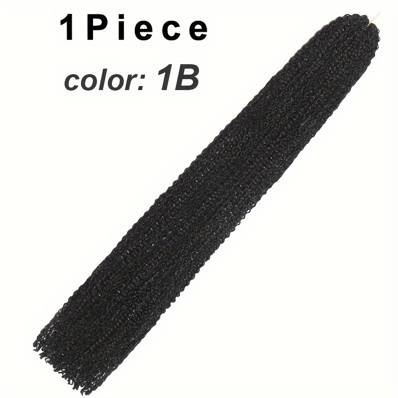 TEMU 1 pièce/6 pièces Cheveux à longs et bouclés, Micro synthétique pré-bouclé pour box braids au crochet pour femme, 24 pouces