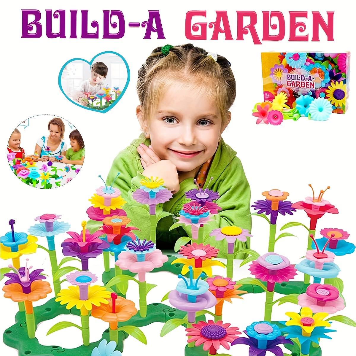 Juguetes Construcción Jardín Flores Juguete Niñas 4 5 6 Años - Temu