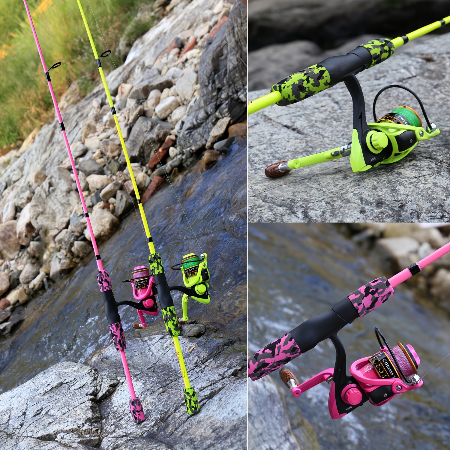 Sougayilang Fishing Rod Reel Full Set Including 5 sections - Temu