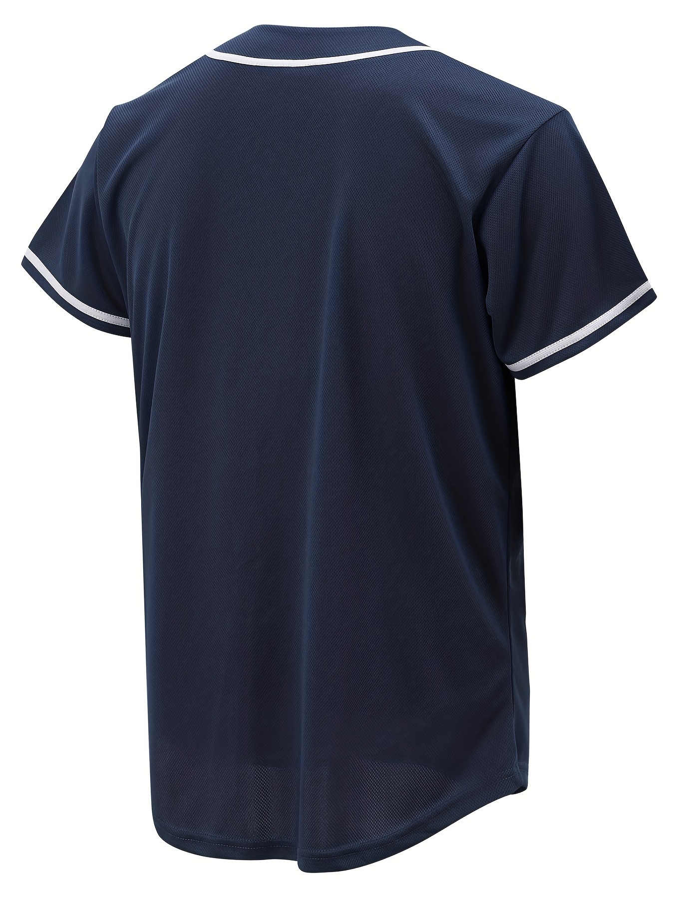 Men's Blank Baseball Jerseys Plain Casual Short-sleeved Button T-shirts,  Simple Fashion Sports Uniform Tops - Temu