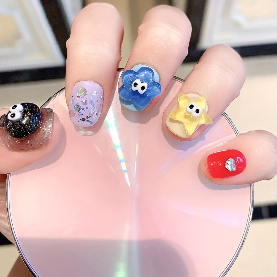 3D Nail Art Charms Kawaii Resin Art Kit Nail Jewel Manicure