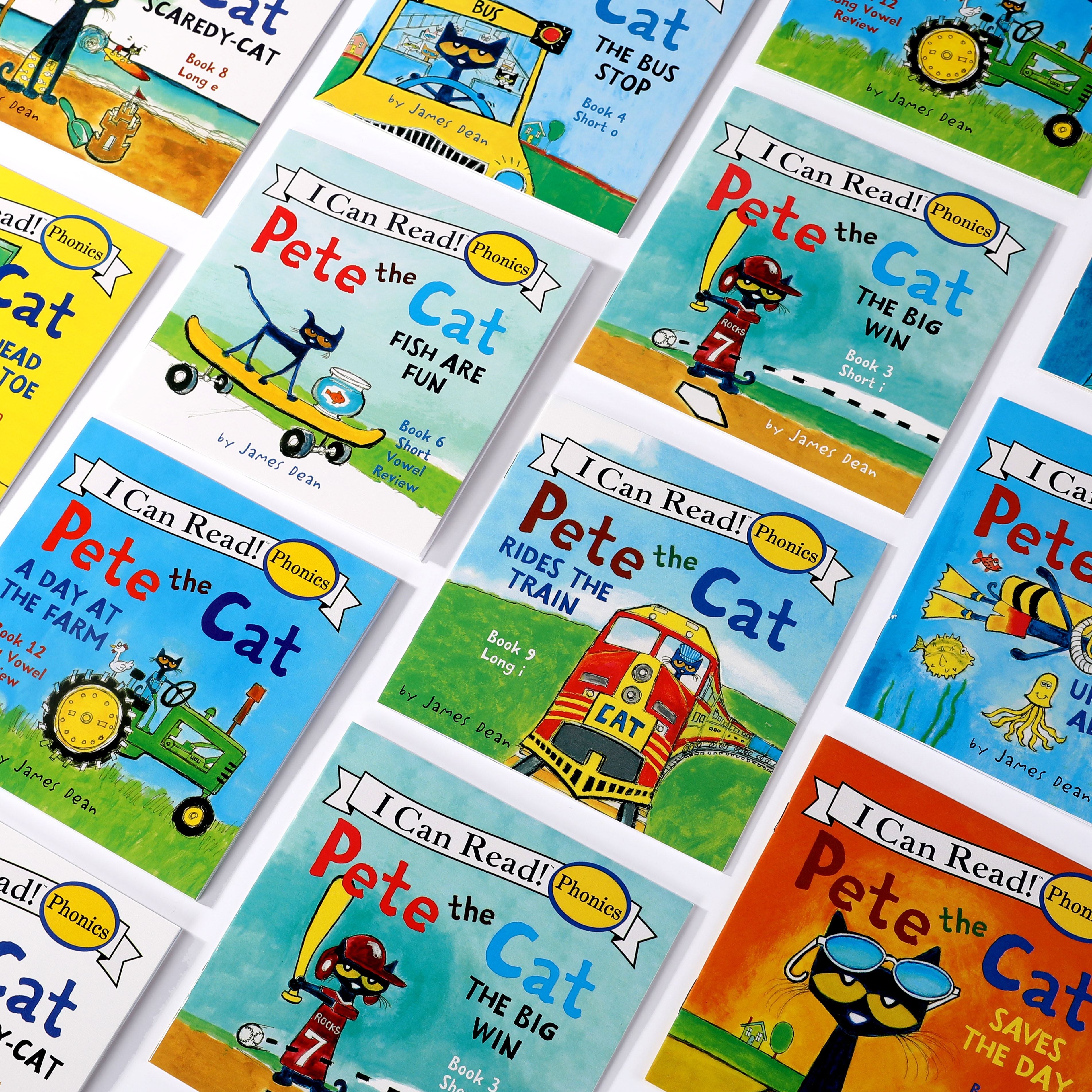 12pc pete the cat i can read series natural spelling pocket books for kids 2