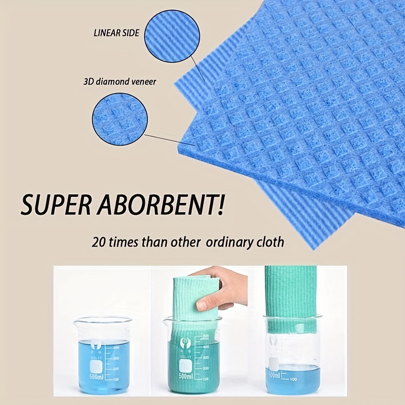 Eco-Friendly No Odor Reusable Cleaning Cloths Dishcloth ,Cellulose