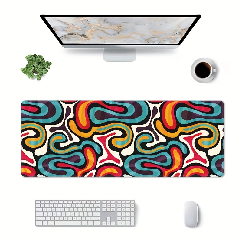 Desk Mat Bright Graffiti Gaming Mouse Pad Xxl Extended Mouse - Temu Ireland