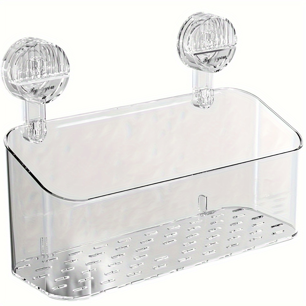 clear acrylic suction cup shelf bathrooms