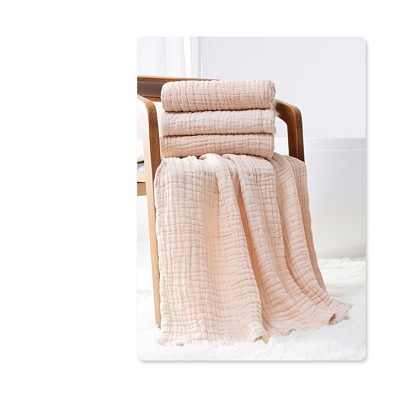 Newborn Bath Towel, 100% Cotton Swaddle Blanket