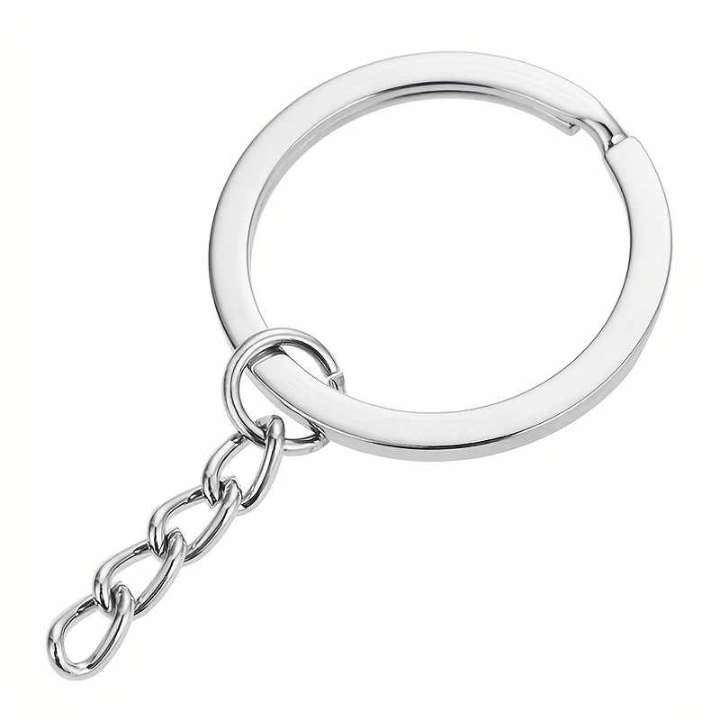 Key Ring With Chain And Open Jump, Split Round Keychain Rings Bulk For  Craft Making Jewelry - Temu Italy