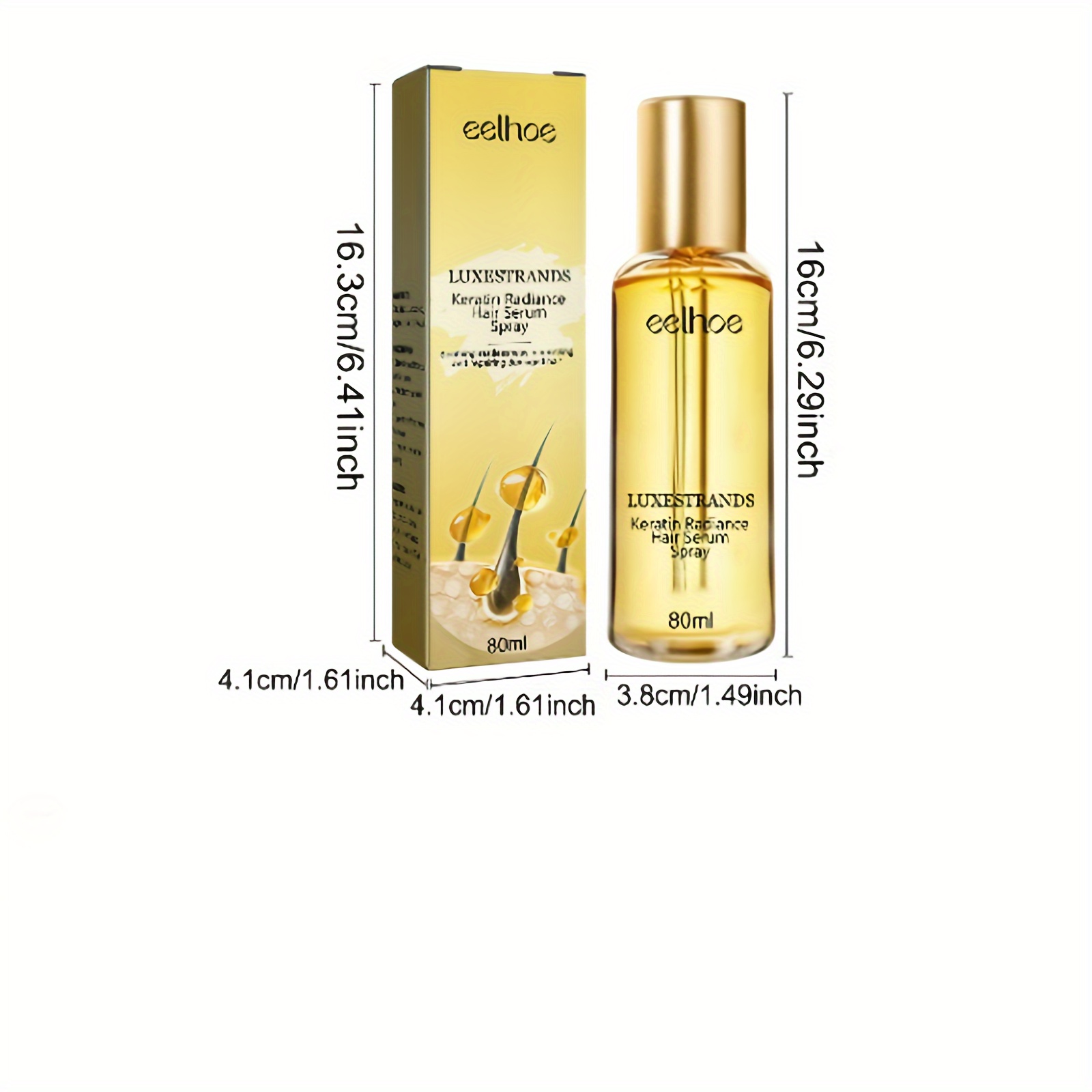 Keratin Radiance Hair Serum Spray Keratin Hair Care - Temu