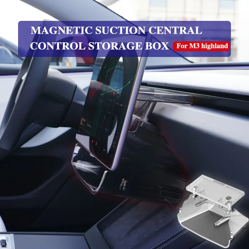 Storage Box Under Screen & Container For For Model 3 Highland -1pc