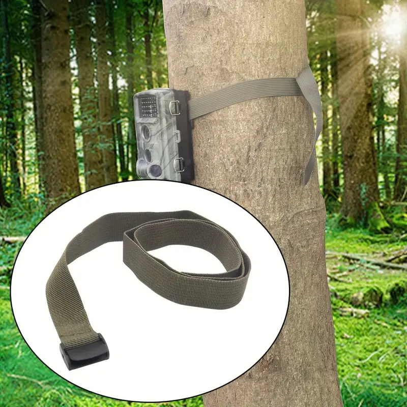Petite sangle résistante et durable pour une utilisation en extérieur,  adaptée pour attacher à des souches d'arbres, fournitures de caméra de  chasse