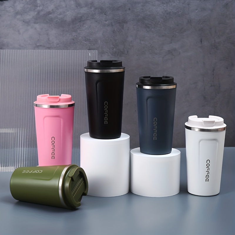 Cute Thermos For Hot Coffee Tea Travel Mug Stainless Steel Water Bottle  Insulated Tumbler Portable Vacuum Flask Thermal Cup450ml