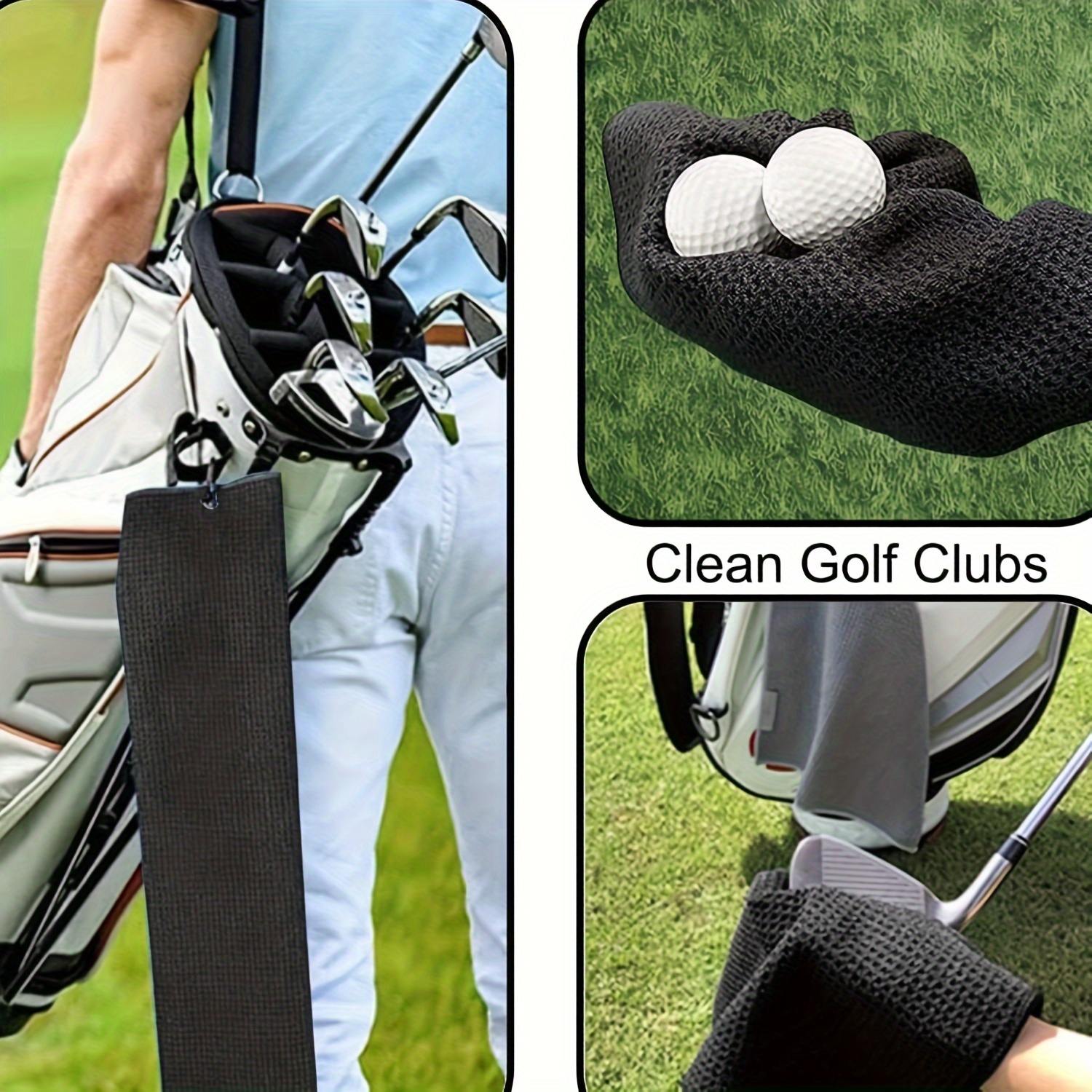 Funny Golf Towel With Carabiner Clip Golf Club Golf Bag - Temu