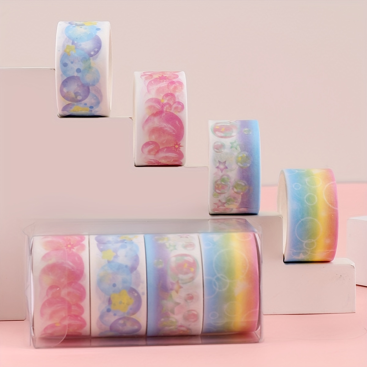Galaxy Bubble Tea Washi Tape. Cute Washi Crafting Tape