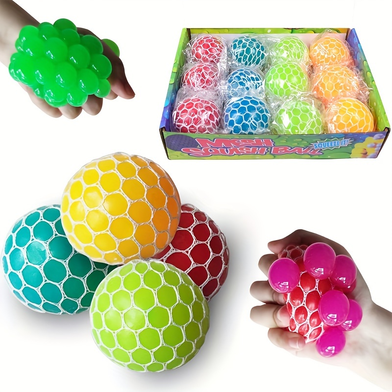 Pelotas antiestrés que cambian de color, juguetes sensoriales para apretar,  bolas blandas para adultos y niños, bolas de alivio del estrés para