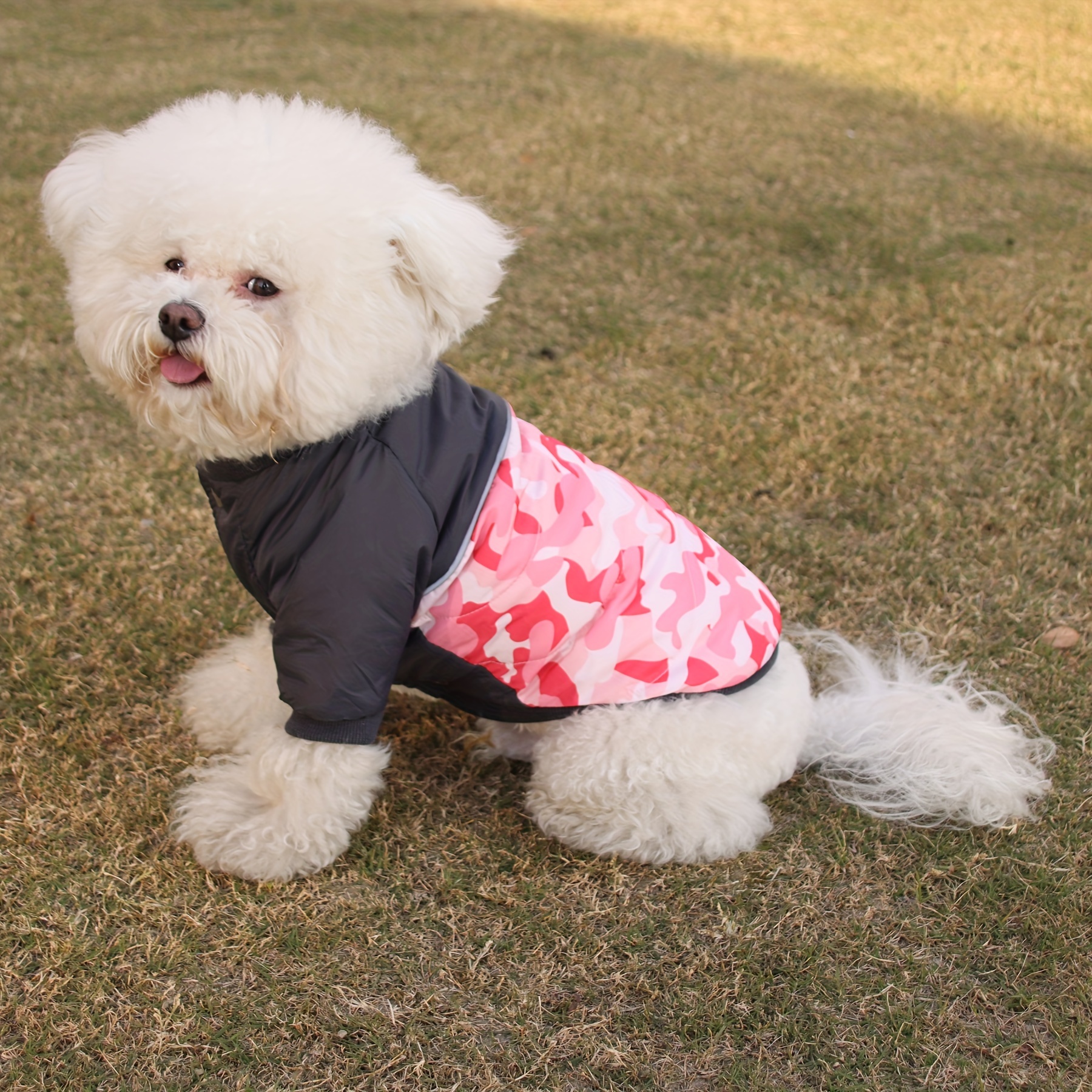 1pc Camo Dog Coat Fleece Lining Puppy Jacket For Winter Warm Dog Clothes  With Front Legs High Quality Dog Vest Fashion Dog Sweater For Large Dogs, Check Out Today's Deals Now