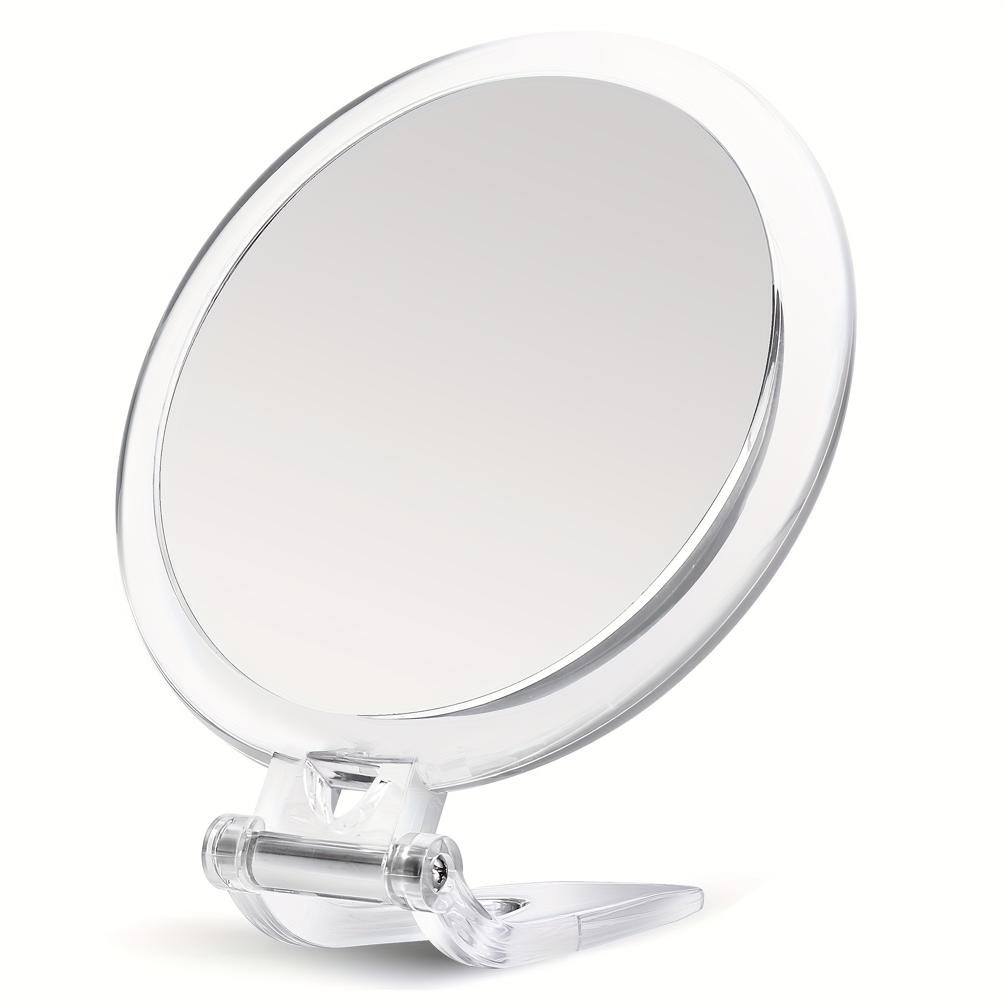 Espejo de aumento 20X, espejo de * caras, aumento 20X/1X, espejo de  maquillaje plegable con soporte de mano, uso para aplicación de maquillaje,  pinz