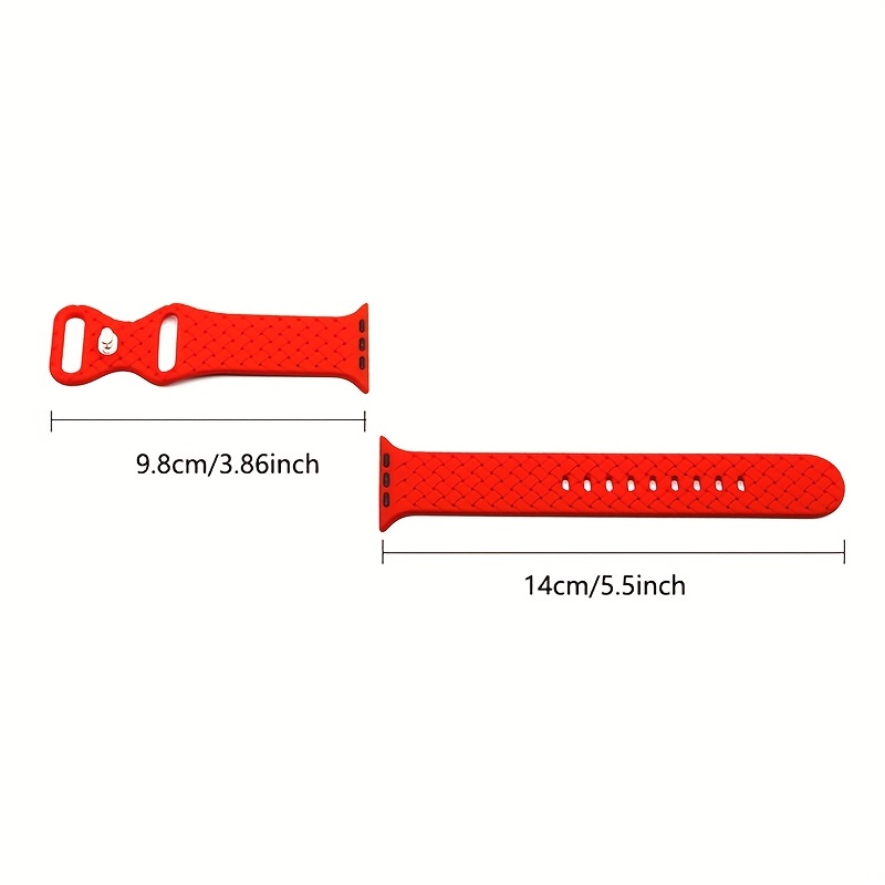 Braided Style Silicone Watch Bands For Watch 1 2 3 4 5 6 7 8 Se Ultra - Temu