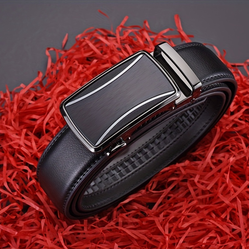 Men's Genuine Leather Belt Automatic Buckle Business Suit Waist