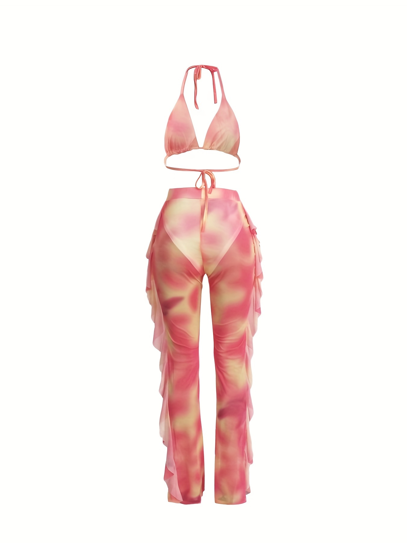 Tie Dye Bandeau Top & Cycling Shorts Co Ord Set – TryMee