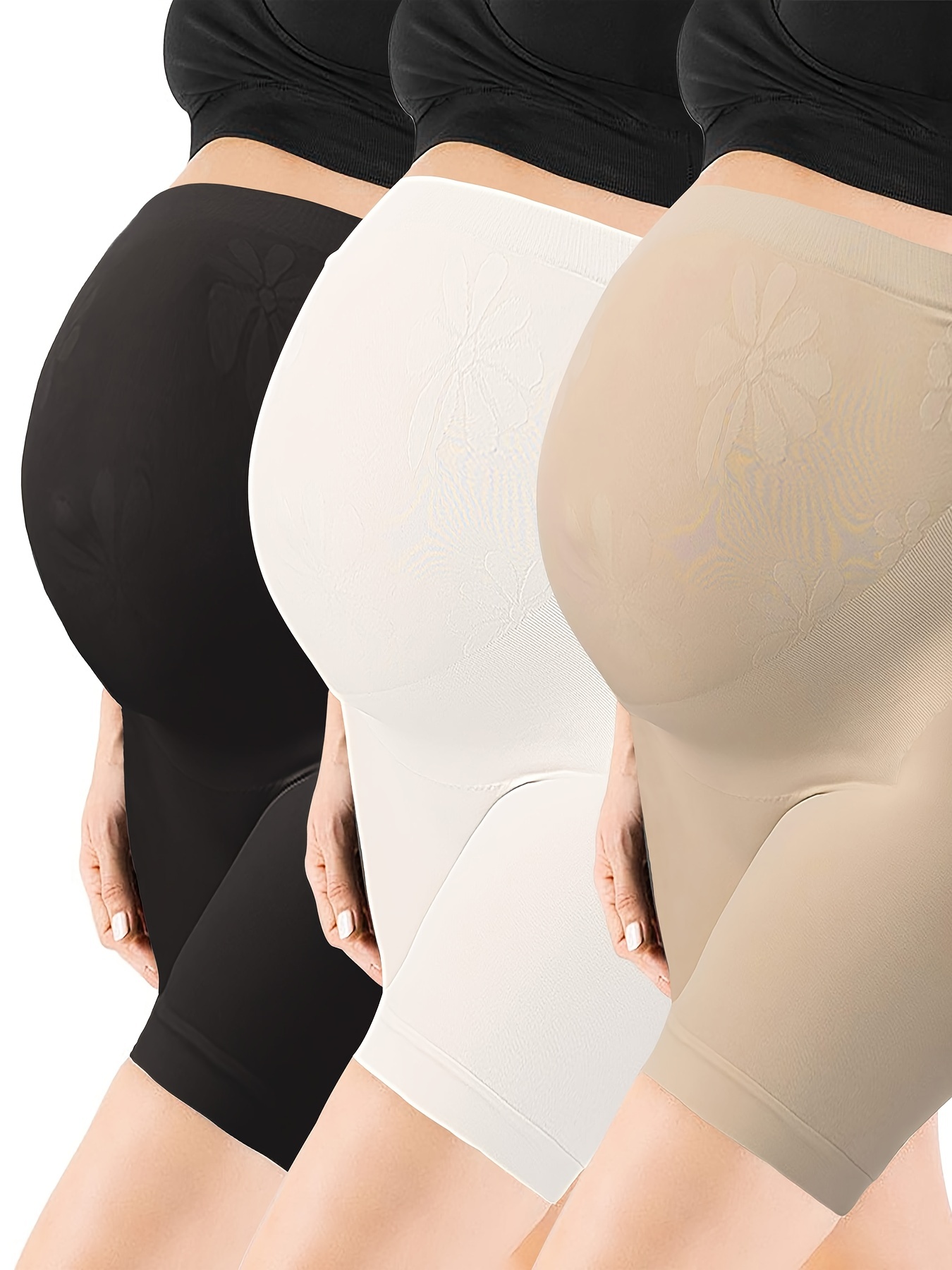 Women's Seamless Maternity Boyshort Underwear Bump Highly - Temu