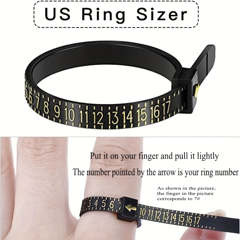Plastic Ring Sizer | Find Your Finger Size | Measuring Tool