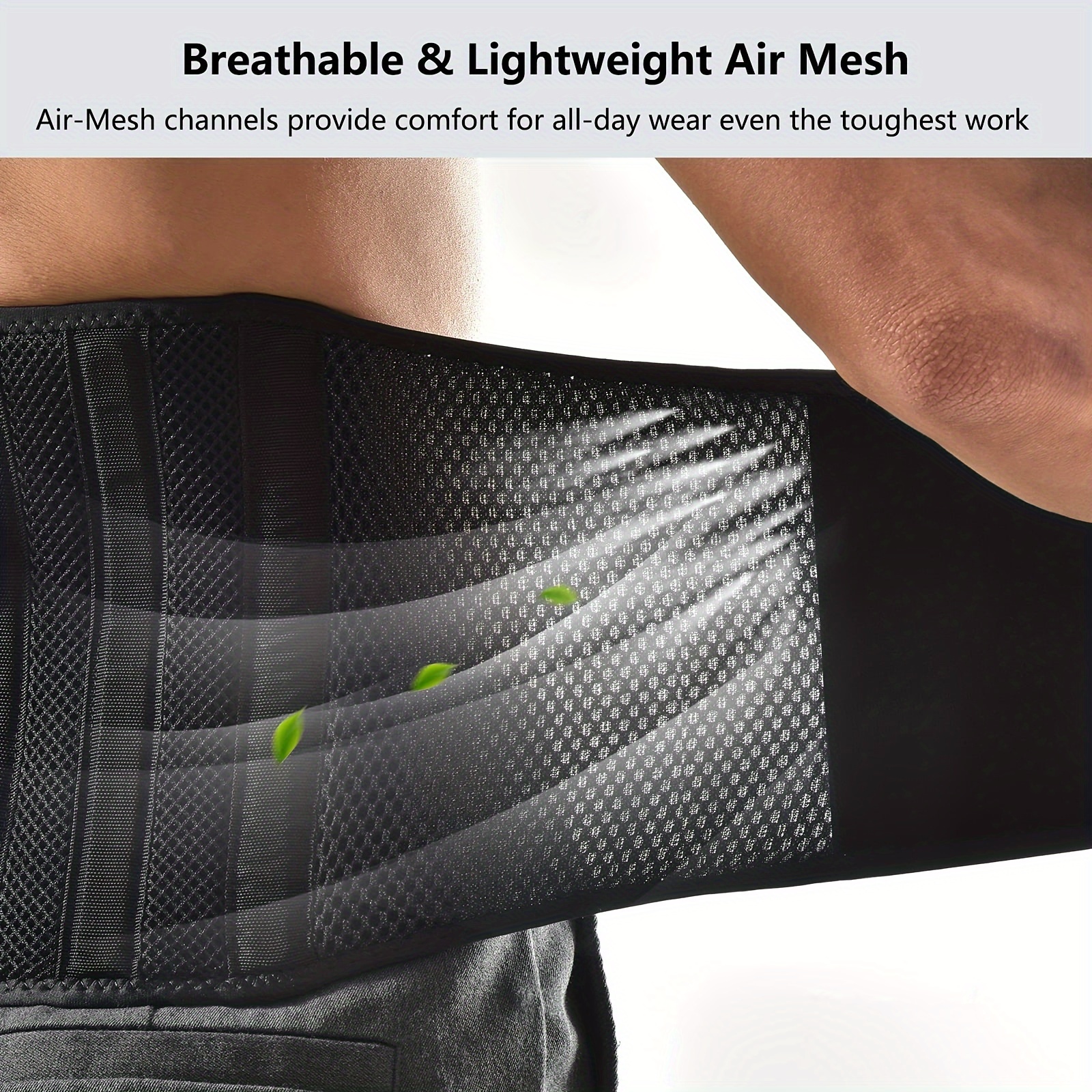 Back Braces for Lower Back Pain Relief with 6 Stays, Breathable