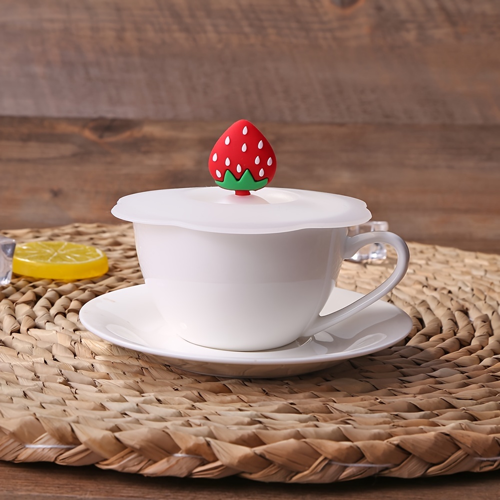 Creative Silicone Cup Cover Leak proof Dustproof Ceramic Tea - Temu