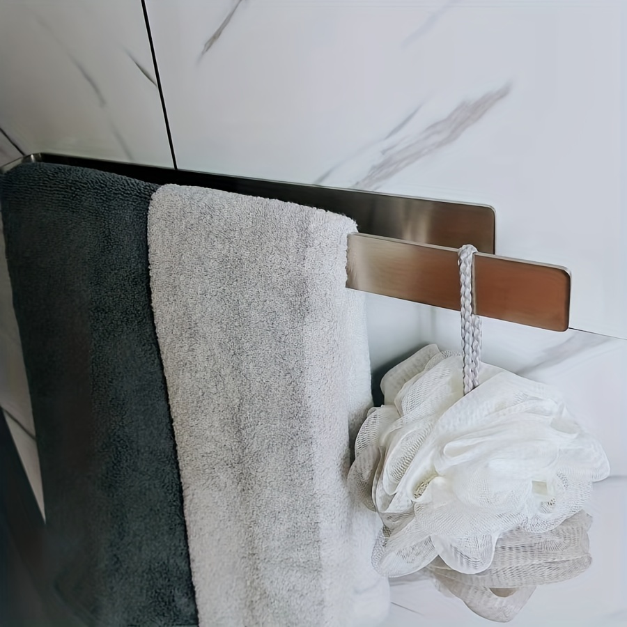 Toalla de baño de doble riel para baño, soporte para toallas