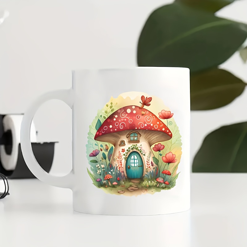 Mushroom Peace Ceramic Coffee Mug – Teepital – Everyday New Aesthetic  Designs