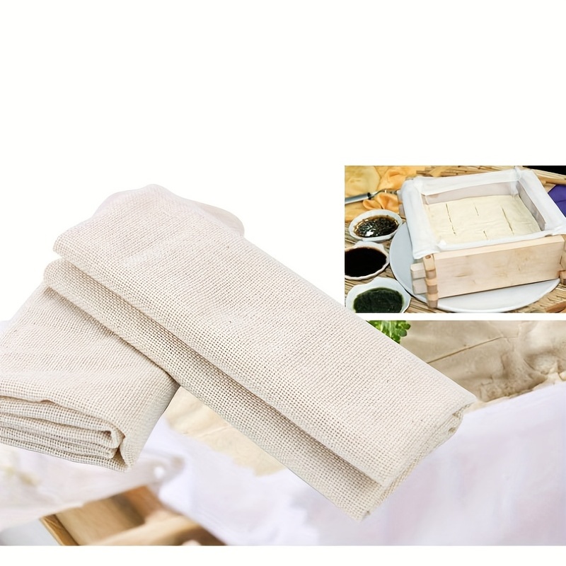 1pcs Large White Cotton Gauze Cheesecloth Fabric Reusable Muslin Cloth for  Straining, Cooking, Tofu ,Cheesemaking, Baking