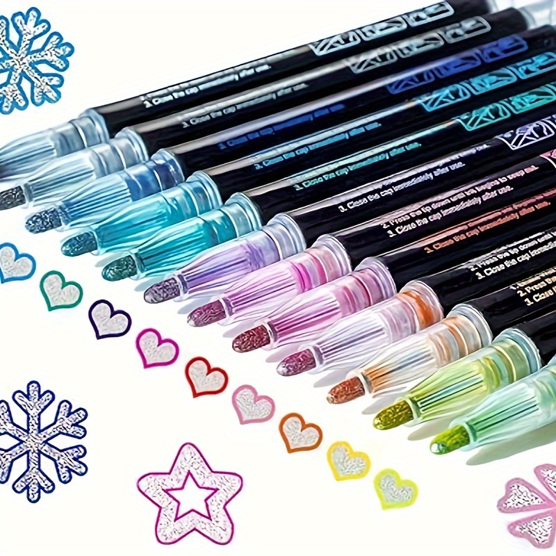 Dazzling 8 in 1 Glitter Pen | JPIN Supply