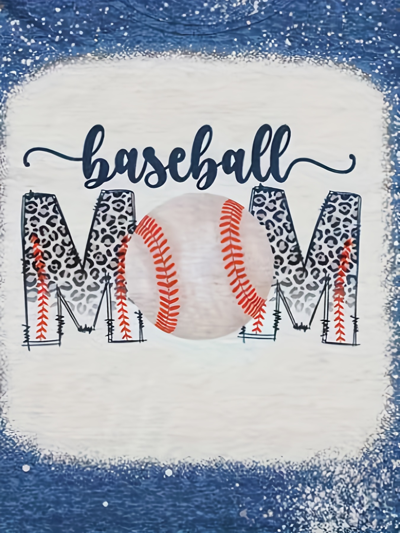 Lilgiuy Baseball Mom Shirts for Women Fashion Baseball Mama Letter