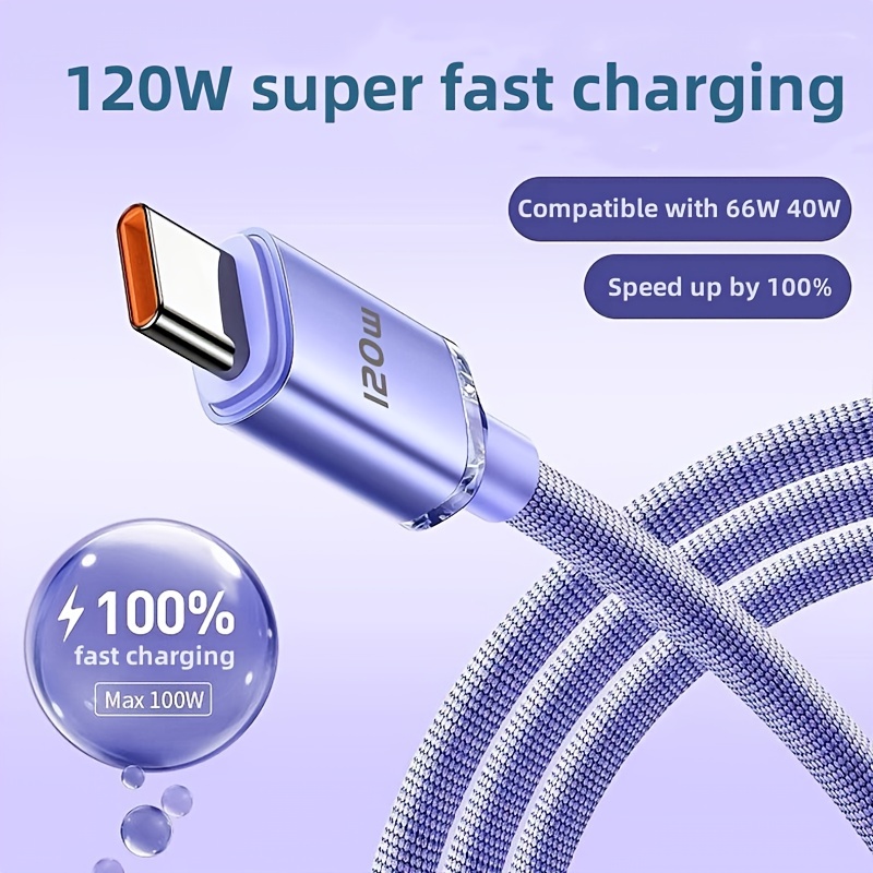 Super Fast Charging Usb 3.0 To Usb C Cable 3a Long Type C - Temu