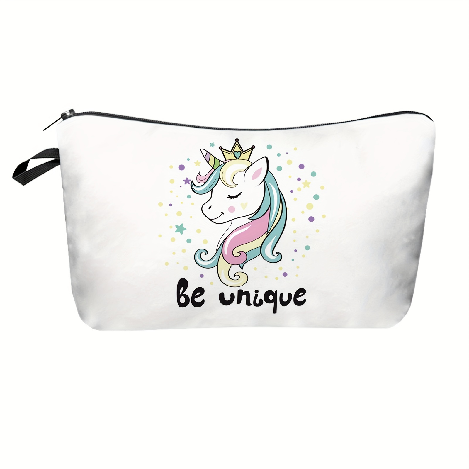 Bolsa Cosméticos Cuadrada Unicornio Dibujos Animados Mujer - Temu