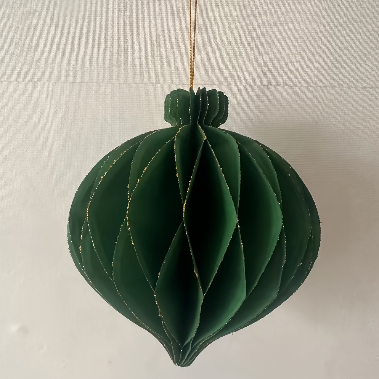 Green Tree Paper Honeycomb Decorations