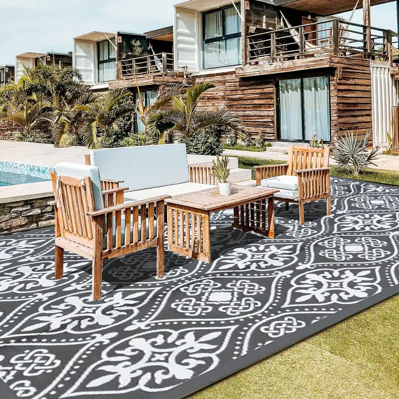 Outdoor Rug Carpet For Patio Rv Camping Luxury Non - Temu
