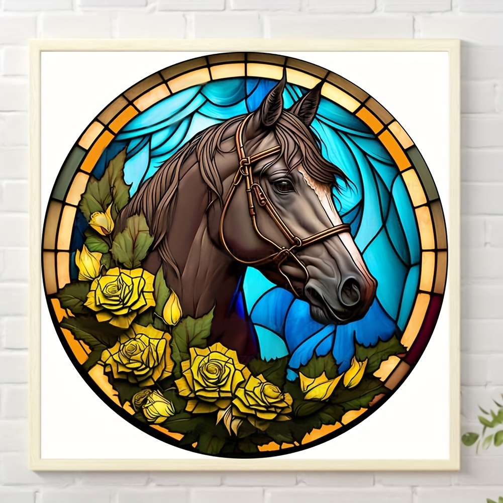 5d Diamond Art Painting Horse Large Size Animals Diamond - Temu